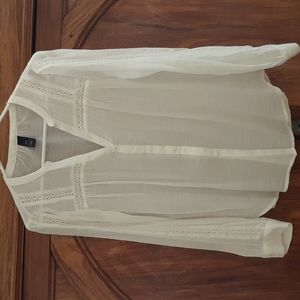 Gap blouse size small white